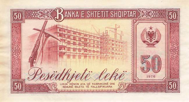 Albanien 50 Leke 1976 p45b